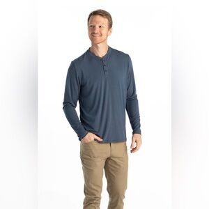 Free Fly | Bamboo Flex Long Sleeve Henley | Large | Like New!!